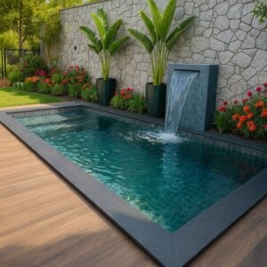 Modern Outdoor Swimming Pool Design with Clean Lines & Luxury Finish