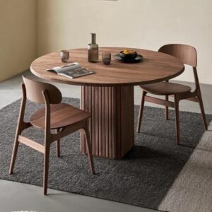 Chelsea Round Walnut Dining Table