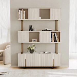 Velare Sliding Door Etagere Bookshelf